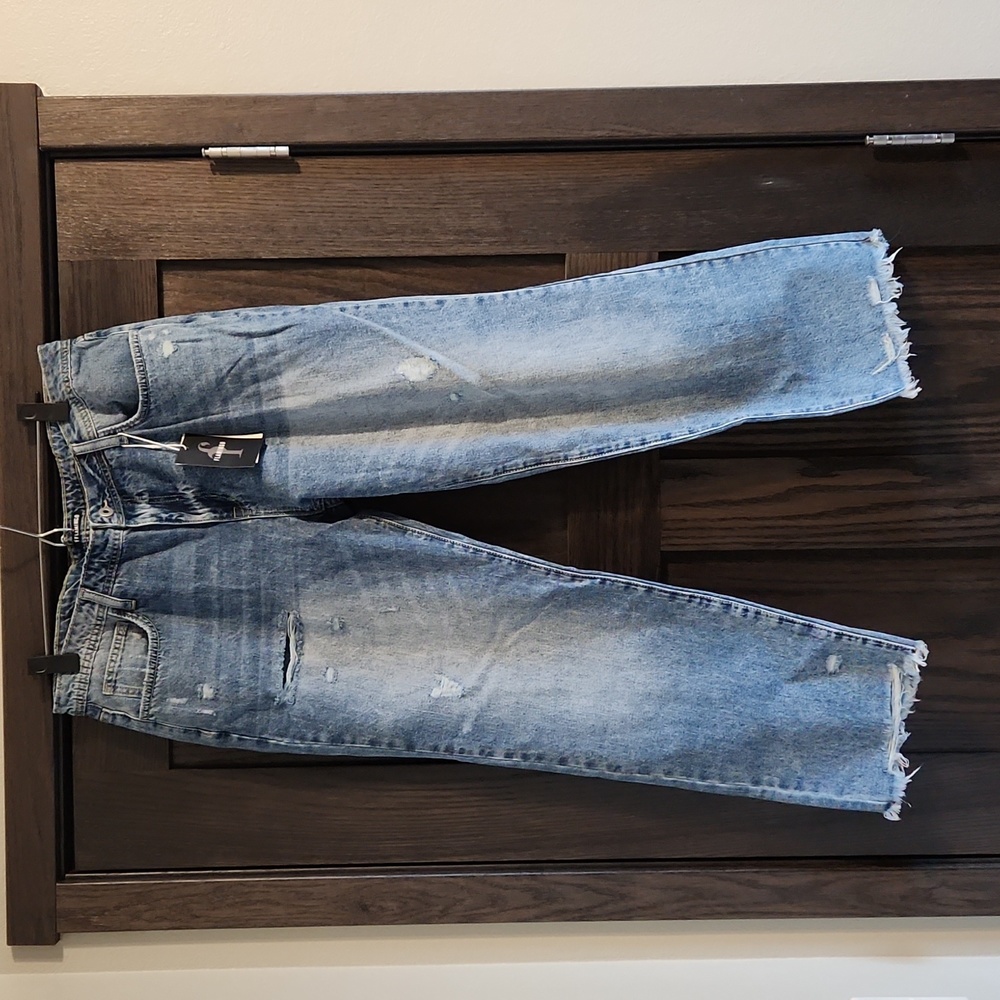 FLAMINGO DENIM CROP PANTS
